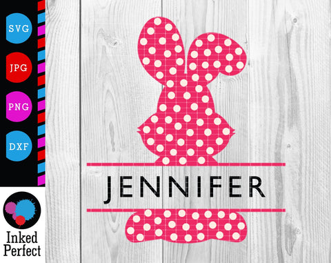 Bunny Monogram SVG Inked Perfect 