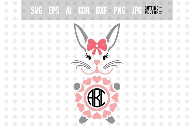 Bunny Monogram - SVG SVG VectorSVGdesign 