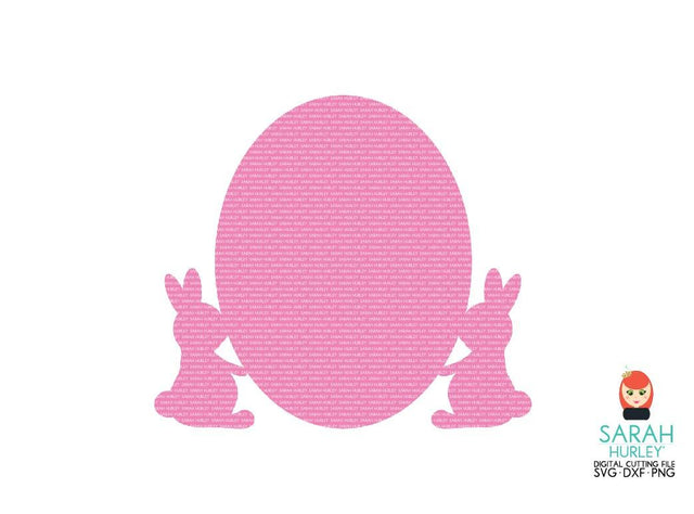 Bunny Oval BG SVG Sarah Hurley 
