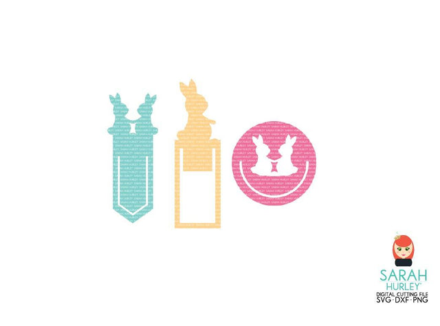 Bunny Paperclip Set SVG Sarah Hurley 