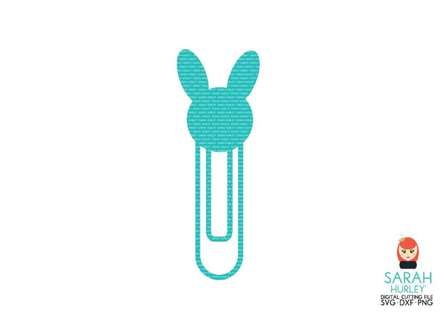 Bunny Paperclip SVG Sarah Hurley 