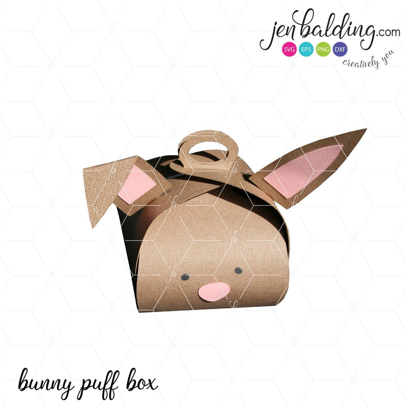 Bunny Puff Box 3D Paper So Fontsy Design Shop 