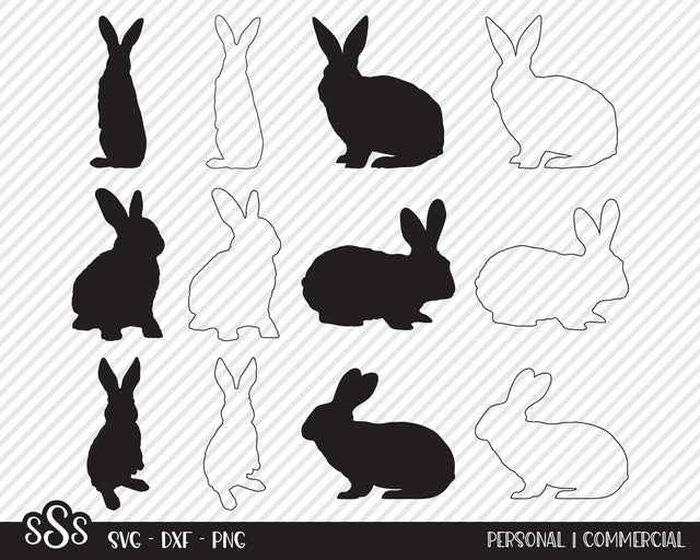 Bunny Rabbit Bundle | Outdoor SVG SVG Texas Southern Cuts 