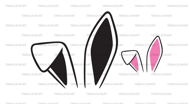 Bunny (rabbit) ears SVG TribaliumArtSF 