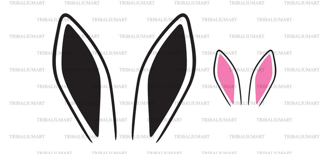 Bunny (rabbit) ears SVG TribaliumArtSF 