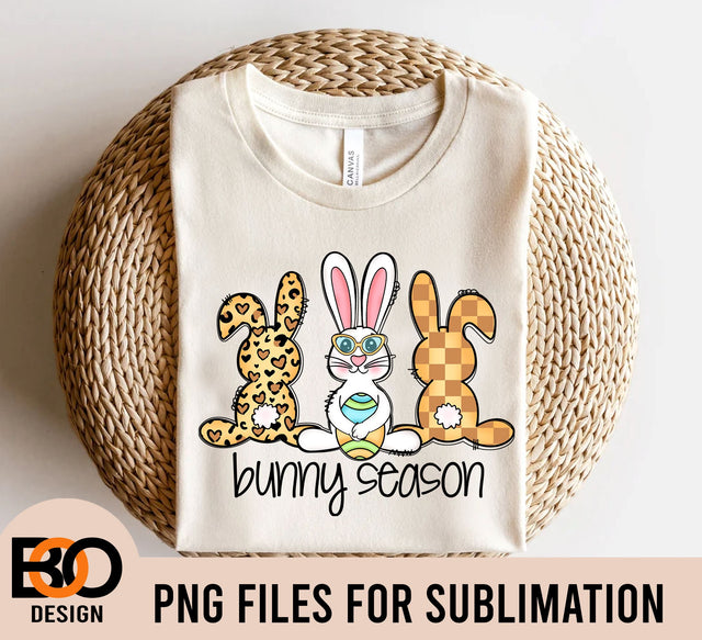 Bunny Season PNG, Easter Bunny Png, Easter Png, Easter Sublimation, Leopard Bunny Png, Happy Easter Day Png, Easter Egg, Sublimation Designs Sublimation BOO-design 