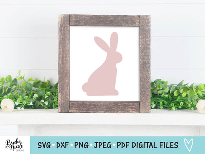 Bunny Silhouette SVG Cut File | Easter gift bag SVG | png | jpeg | dxf | Cricut SVG | Silhouette | bunny svg | gift bag svg SVG Brooke Nicole Designs 