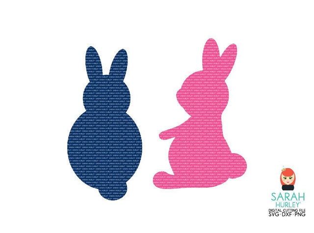Bunny Silhouettes Set SVG Sarah Hurley 