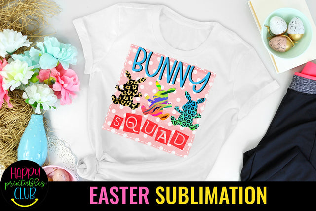 Bunny Squad Easter Sublimation- Sublimation Easter Designs Sublimation Happy Printables Club 
