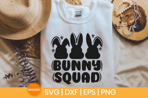 Bunny squad, easter svg quote SVG Maumo Designs 