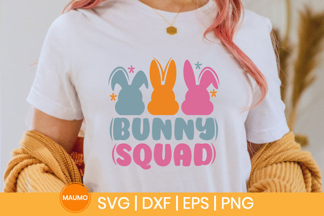 Bunny squad, easter svg quote SVG Maumo Designs 