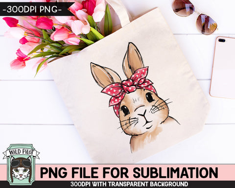 Bunny SUBLIMATION design PNG, Easter Bunny Bandana Glasses png file, Bunny Rabbit sublimation, Kids Easter Shirt Basket Bunny png, Spring png Sublimation Wild Pilot 