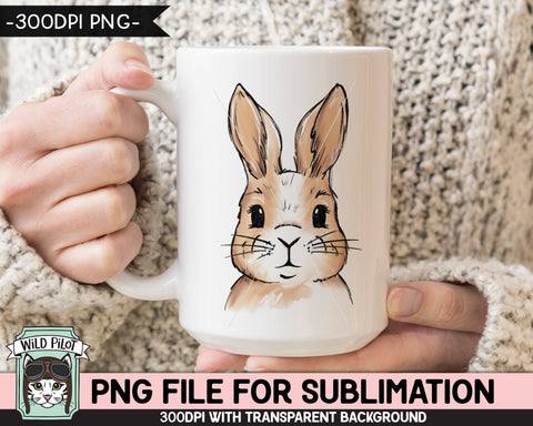 Bunny SUBLIMATION design PNG, Easter Bunny Face png file, Bunny Rabbit sublimation, Kids Easter Shirt Basket Bunny, Spring, Easter png file Sublimation Wild Pilot 