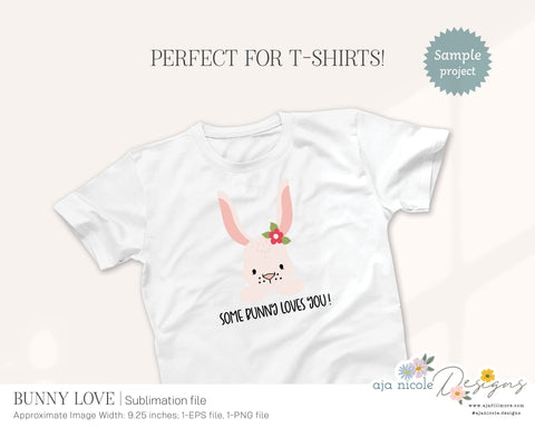 Bunny Sublimation File Sublimation Aja Nicole Designs 