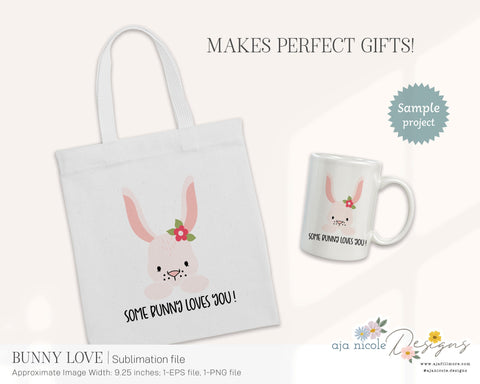 Bunny Sublimation File Sublimation Aja Nicole Designs 