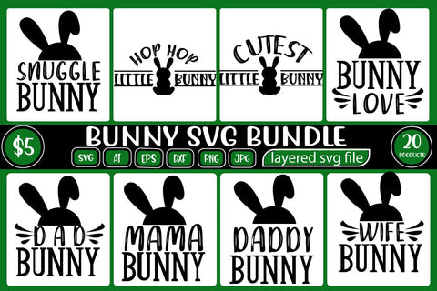 bunny svg bundle SVG BB Type Studios 