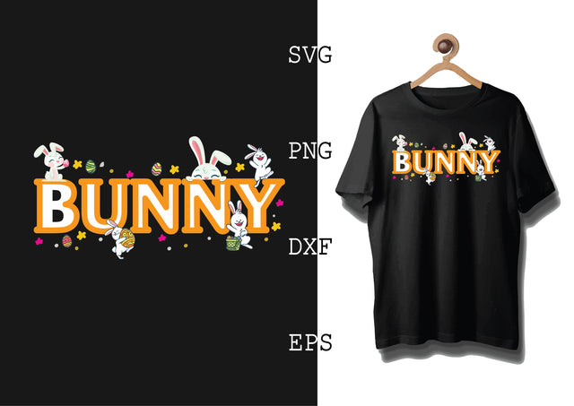 BUNNY Svg, Bunny Babe Easter Svg, Bunny Svg, Welcome Spring Svg SVG DesignTShirt 