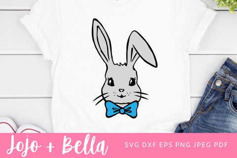 Bunny svg, Easter bunny svg, Rabbit easter svg, Boy bunny and Girl Bunny Svg, eps, png, dxf pdf, Svg for Cricut, silhouette, sublimation SVG Jojo&Bella 