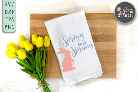 Bunny SVG | Easter | Rabbit Silhouette SVG Style and Stencil 