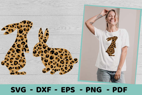 Bunny SVG | Leopard print | Easter Bunny SVG | Leopard Rabbit SVG Irina Ostapenko 