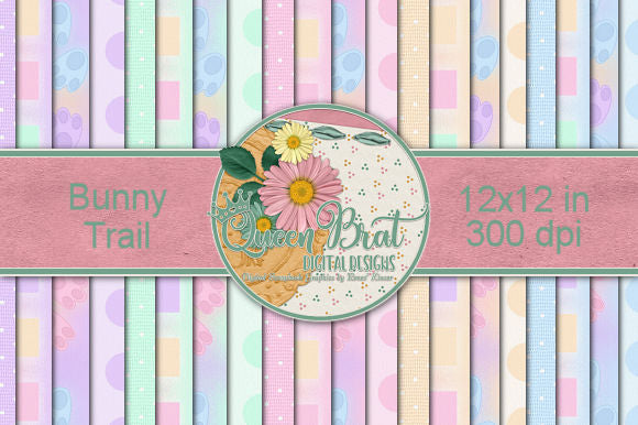 Bunny Trail Papers Digital Pattern QueenBrat Digital Designs 