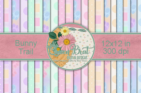 Bunny Trail Papers Digital Pattern QueenBrat Digital Designs 