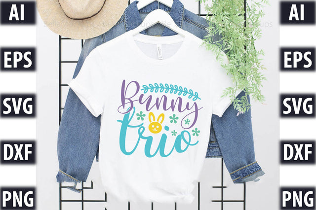 Bunny trio SVG SVGista 