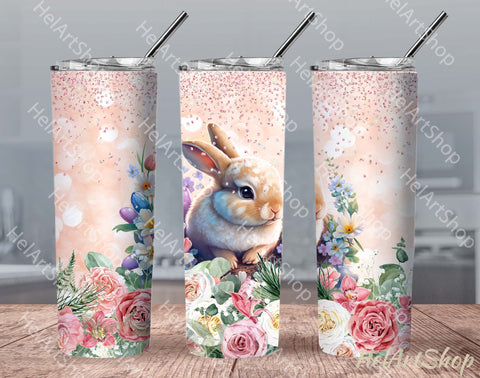 Bunny Tumbler PNG Sublimation, Tumbler Png Sublimation _HelArtShop_ 