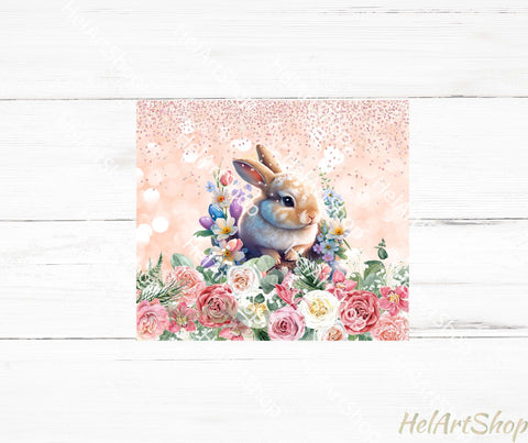 Bunny Tumbler PNG Sublimation, Tumbler Png Sublimation _HelArtShop_ 