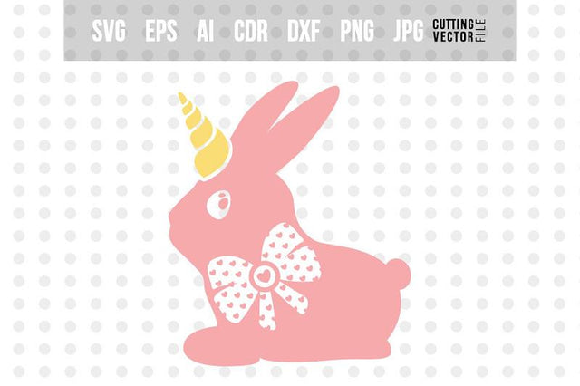 Bunny Unicorn SVG - Easter Vector SVG VectorSVGdesign 