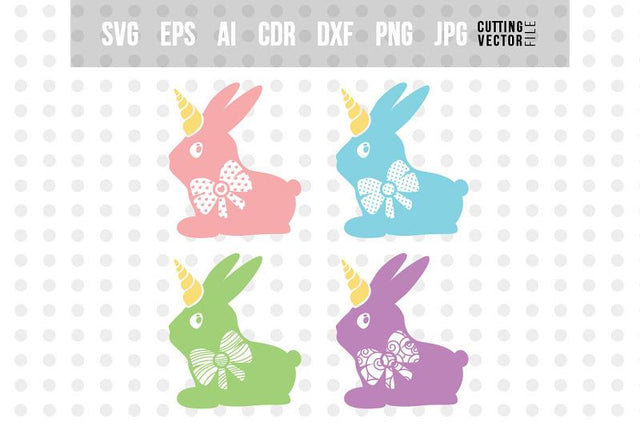 Bunny Unicorn SVG - Set SVG VectorSVGdesign 
