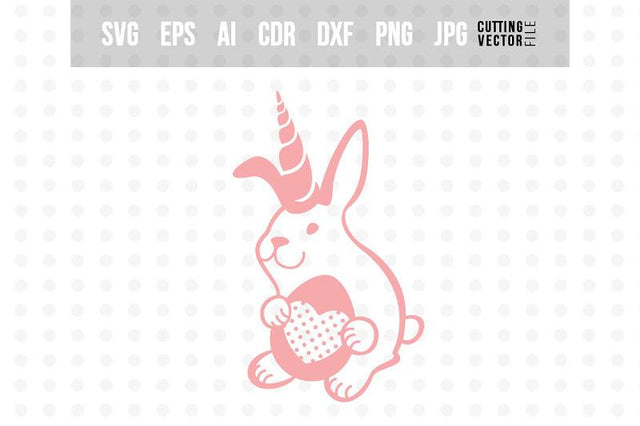 Bunny Unicorn with Egg - SVG SVG VectorSVGdesign 