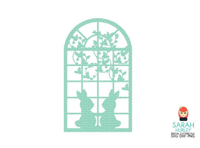Bunny Window Scene SVG Sarah Hurley 