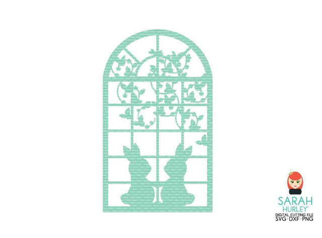 Bunny Window Scene SVG Sarah Hurley 