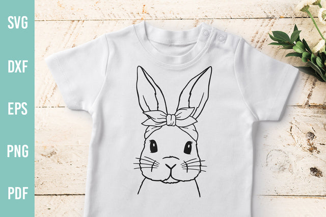 Bunny With Bandana | Easter Bunny SVG | Hand Drawn SVG Irina Ostapenko 