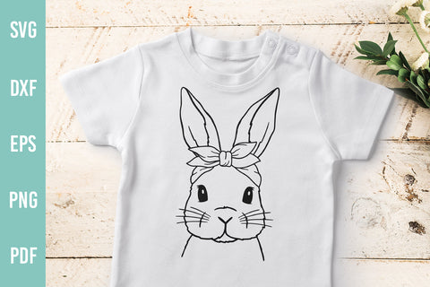 Bunny With Bandana | Easter Bunny SVG | Hand Drawn SVG Irina Ostapenko 