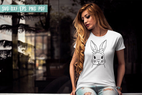 Bunny With Bandana | Easter Bunny SVG | Hand Drawn SVG Irina Ostapenko 