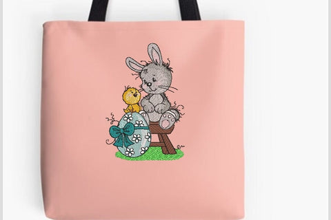 Bunny with chick and easter egg Embroidery/Applique DESIGNS ArtEMByNatalia 