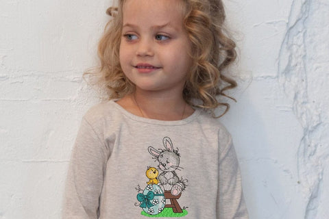 Bunny with chick and easter egg Embroidery/Applique DESIGNS ArtEMByNatalia 