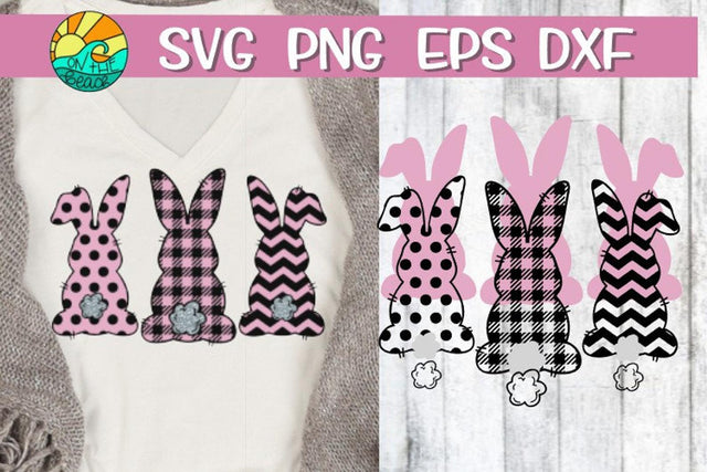 Bunny With Glasses - EASTER - SVG - DXF - EPS - PNG SVG On the Beach Boutique 