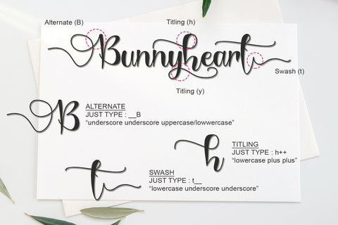 Bunnyheart Font Afandi Studio 