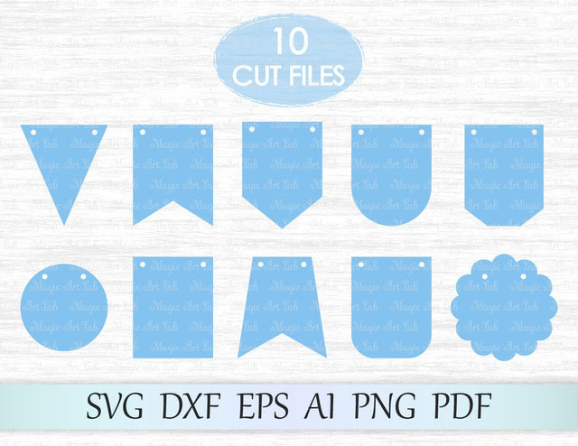 Bunting banners SVG MagicArtLab 