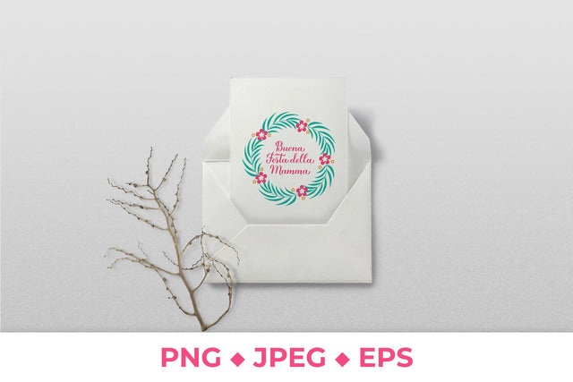 Buona festa della Mamma. Happy Mother’s Day in Italian Sublimation LaBelezoka 