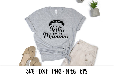 Buona festa della Mamma SVG. Happy Mothers Day in Italian SVG LaBelezoka 