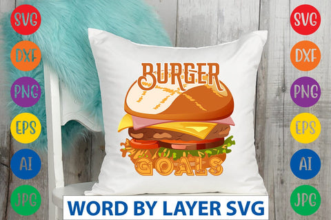 Burger Goals SVG Design SVG Rafiqul20606 