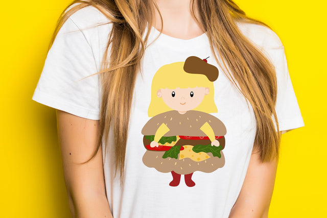 Burger Queen SVG Cute Burger Queen Illustration SVG dapiyupi store 