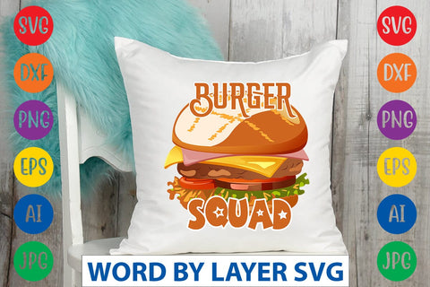 Burger Squad SVG Design SVG Rafiqul20606 