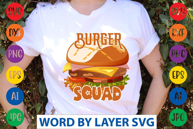 Burger Squad SVG Design SVG Rafiqul20606 