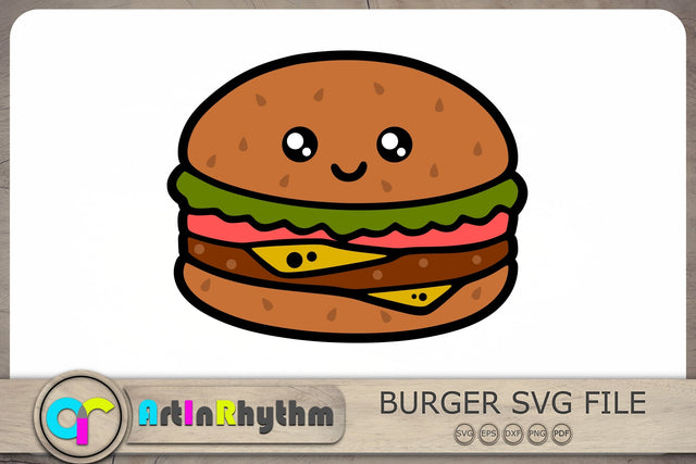 Burger Svg, Burger Svg File, Burger Clipart, Food Svg SVG Artinrhythm shop 