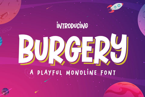 Burgery - A Playful Font Font Arterfak Project 